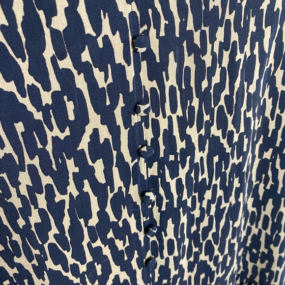 Zara The Claris Dress Leopard Print Black Tan - Women’s Babydoll Ruffle Large - Picture 7 of 11